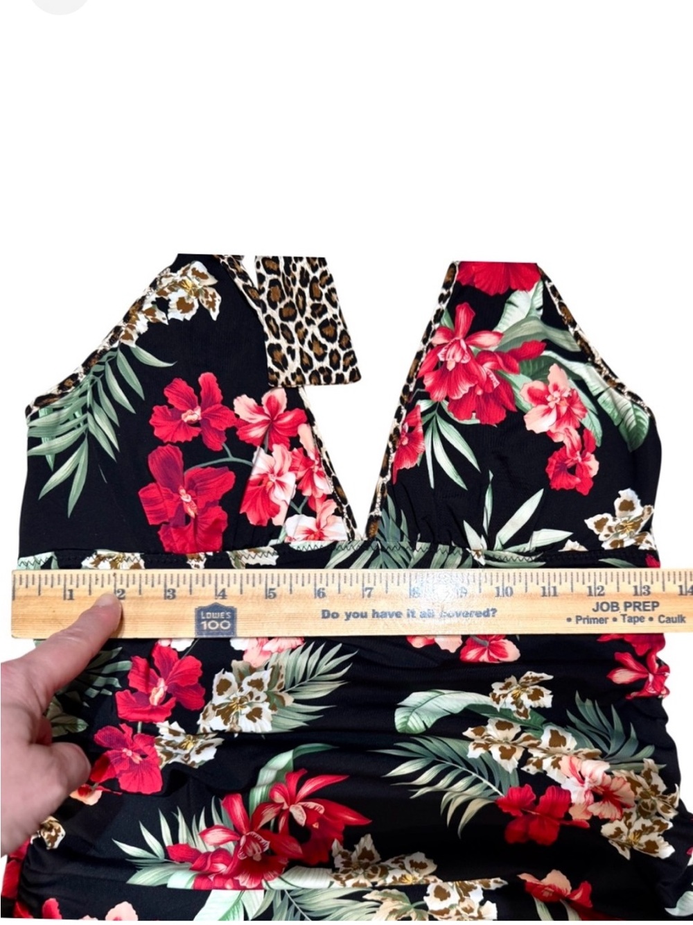Tommy Bahama Lily Cat Reversible Halter Tankini Top - Picture 15 of 16
